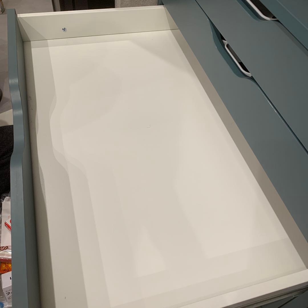 IKEA ALEX アレクス　キャビネット　グレーターコイズ