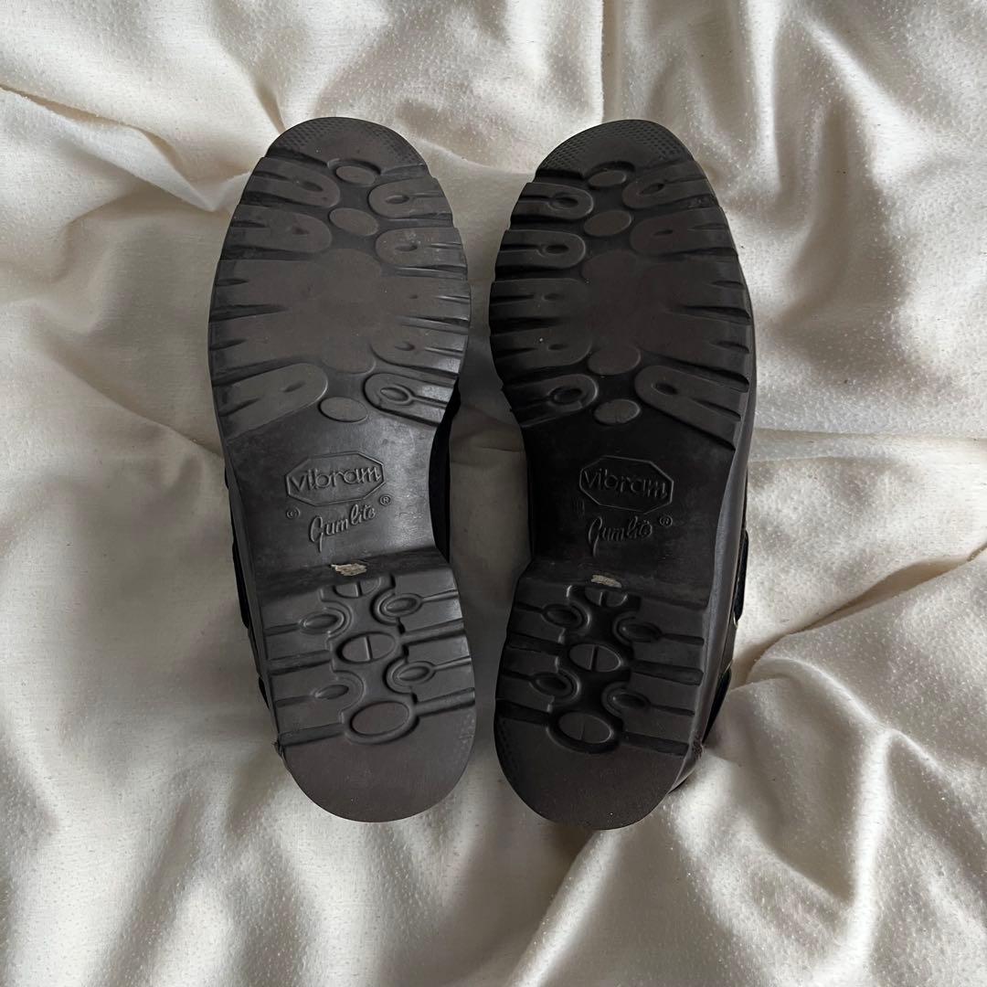 も*あ様 Burberry タッセルローファー レザー ブラック 厚底 26cm