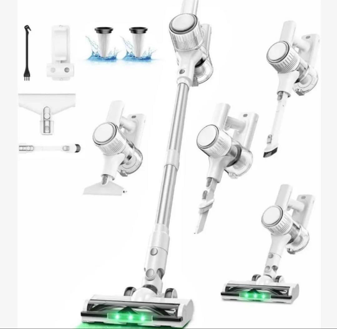 掃除機 コードレス85Kpa強力吸引 50分連続稼働 着脱式バッテリー 低騒音