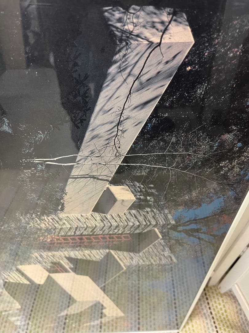 送料込み！フランク・ロイド・ライト　 落水荘 額装　巨大　パネル　ポスター