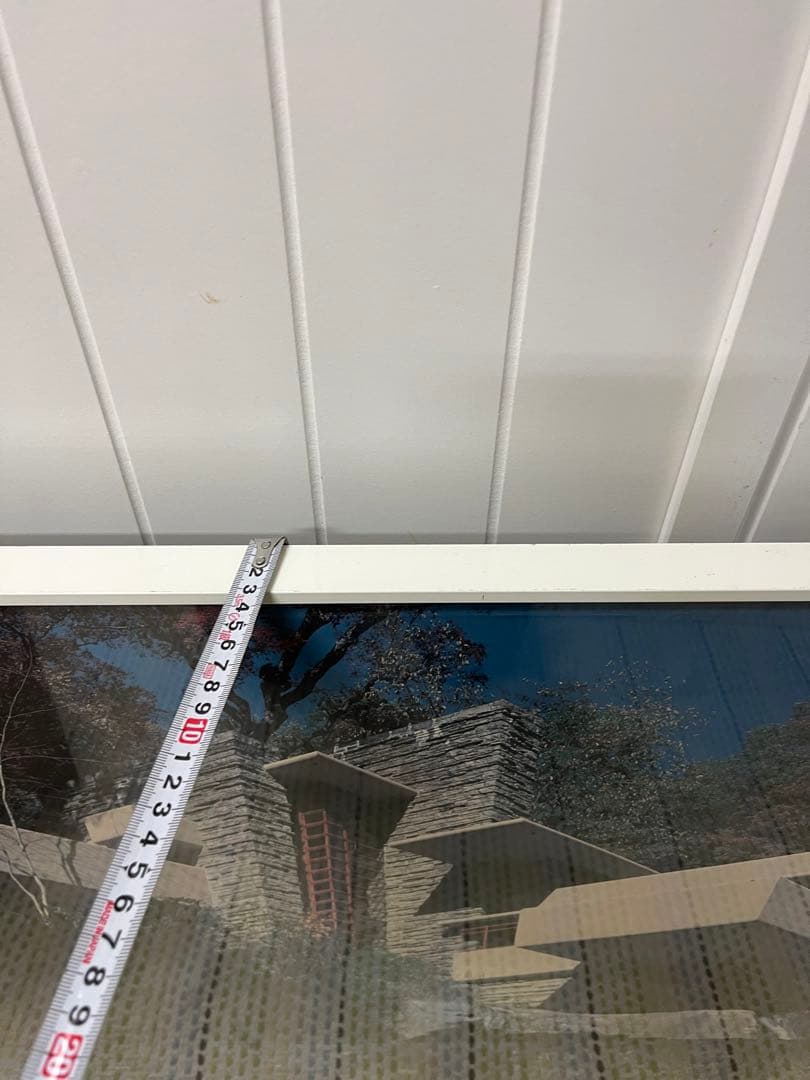 送料込み！フランク・ロイド・ライト　 落水荘 額装　巨大　パネル　ポスター