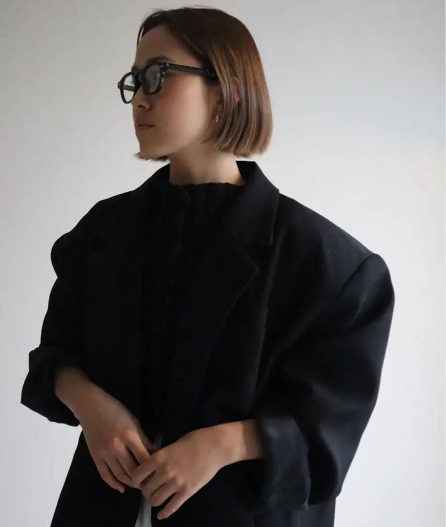 HAILEE 新品 オーバーサイズジャケットコート ブラック ella