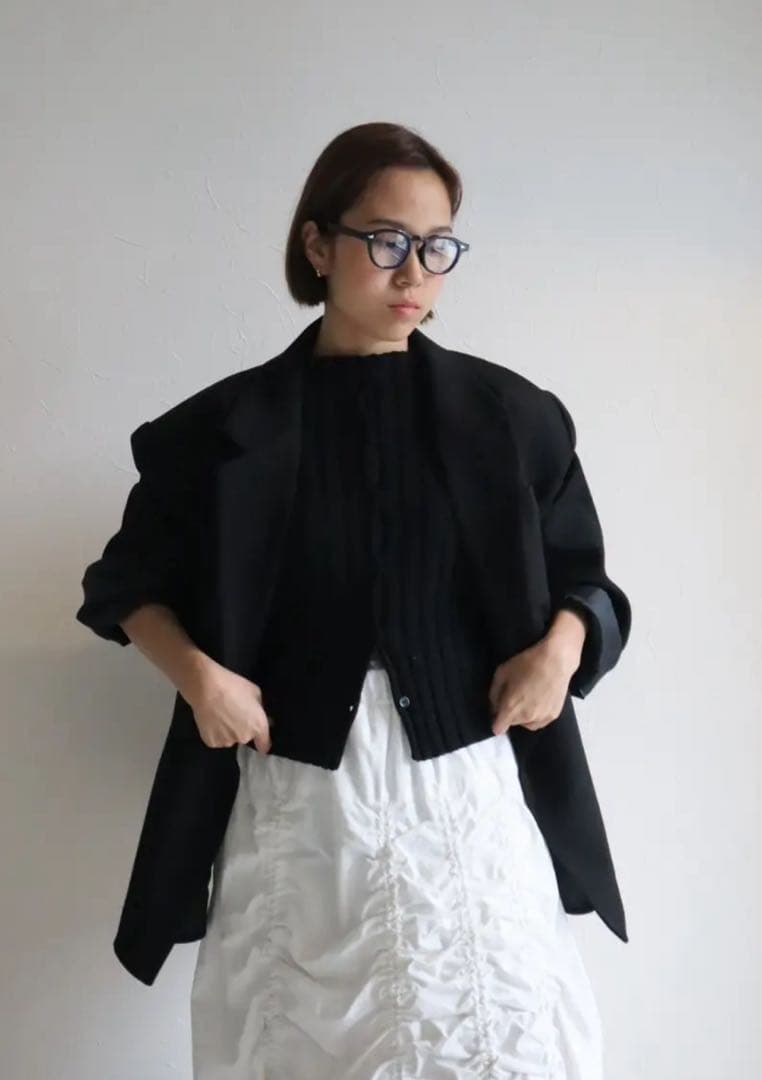 HAILEE 新品 オーバーサイズジャケットコート ブラック ella