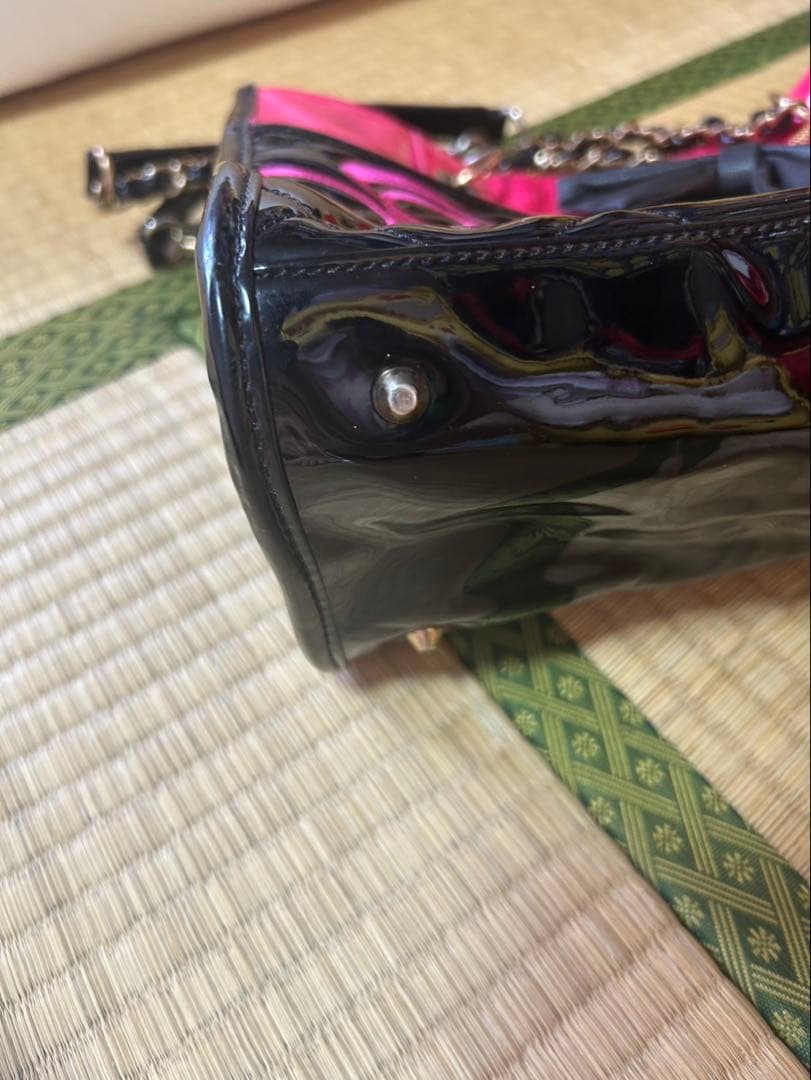 00s MARS リボンチャーム付き キルティングバッグ