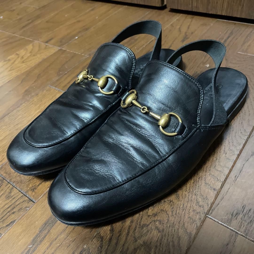 グッチ　ホースビットレザーサンダル