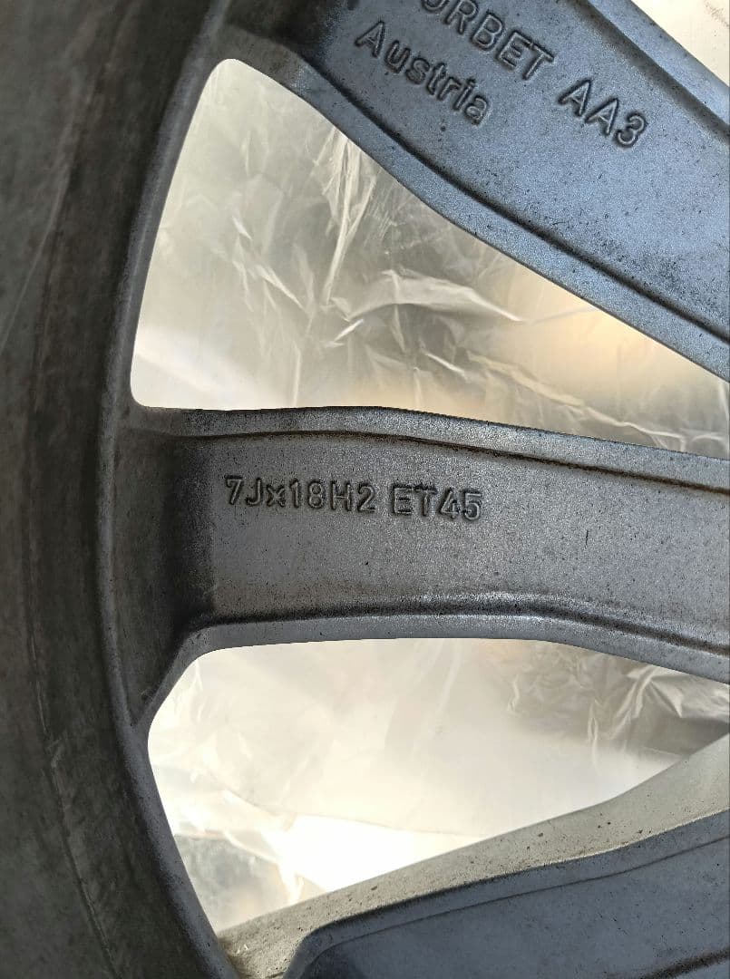 フォルクスワーゲン　ホイール付きスタッドレスタイヤ4本 送料込