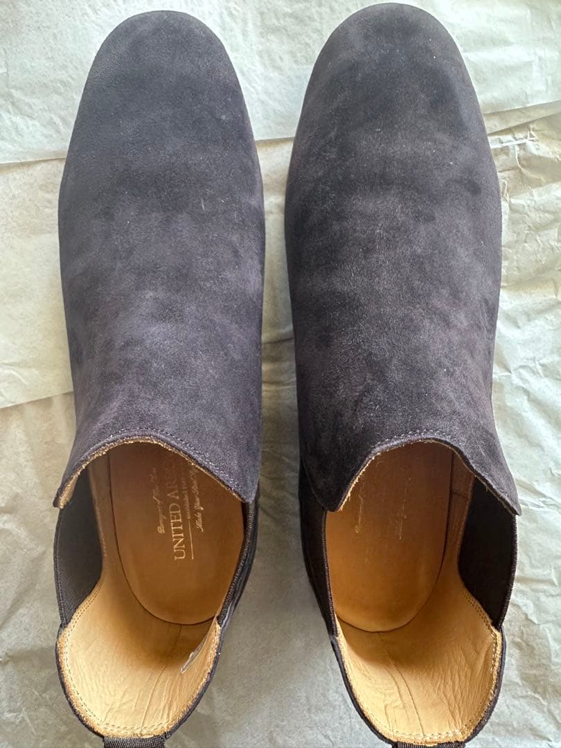 スエード ショート サイドゴアブーツ UNITED ARROWS