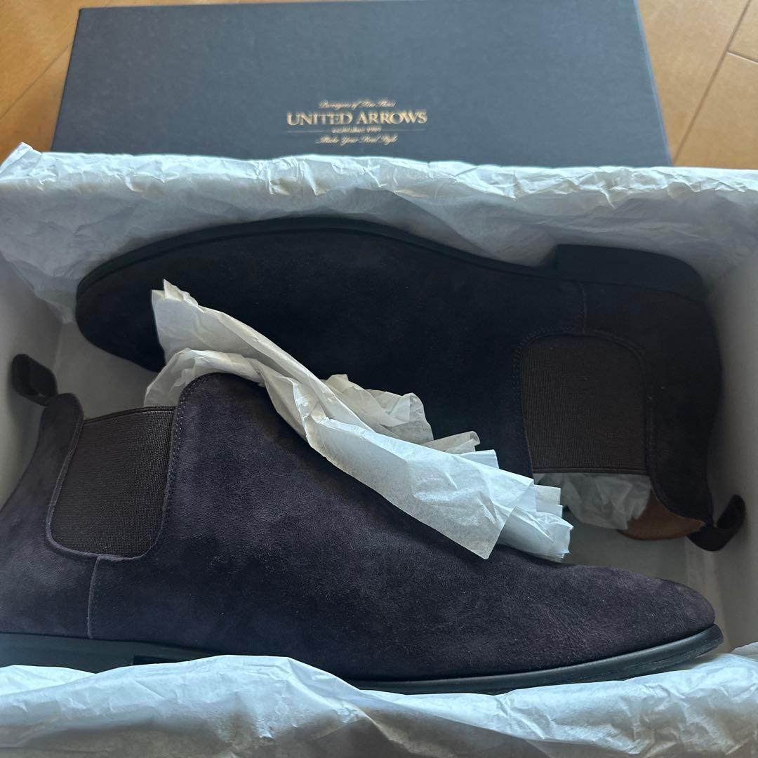 スエード ショート サイドゴアブーツ UNITED ARROWS