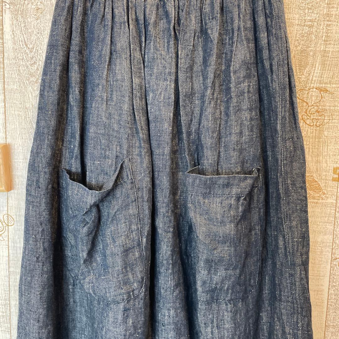 イチアンティークス　サルエルパンツ　ダンガリー