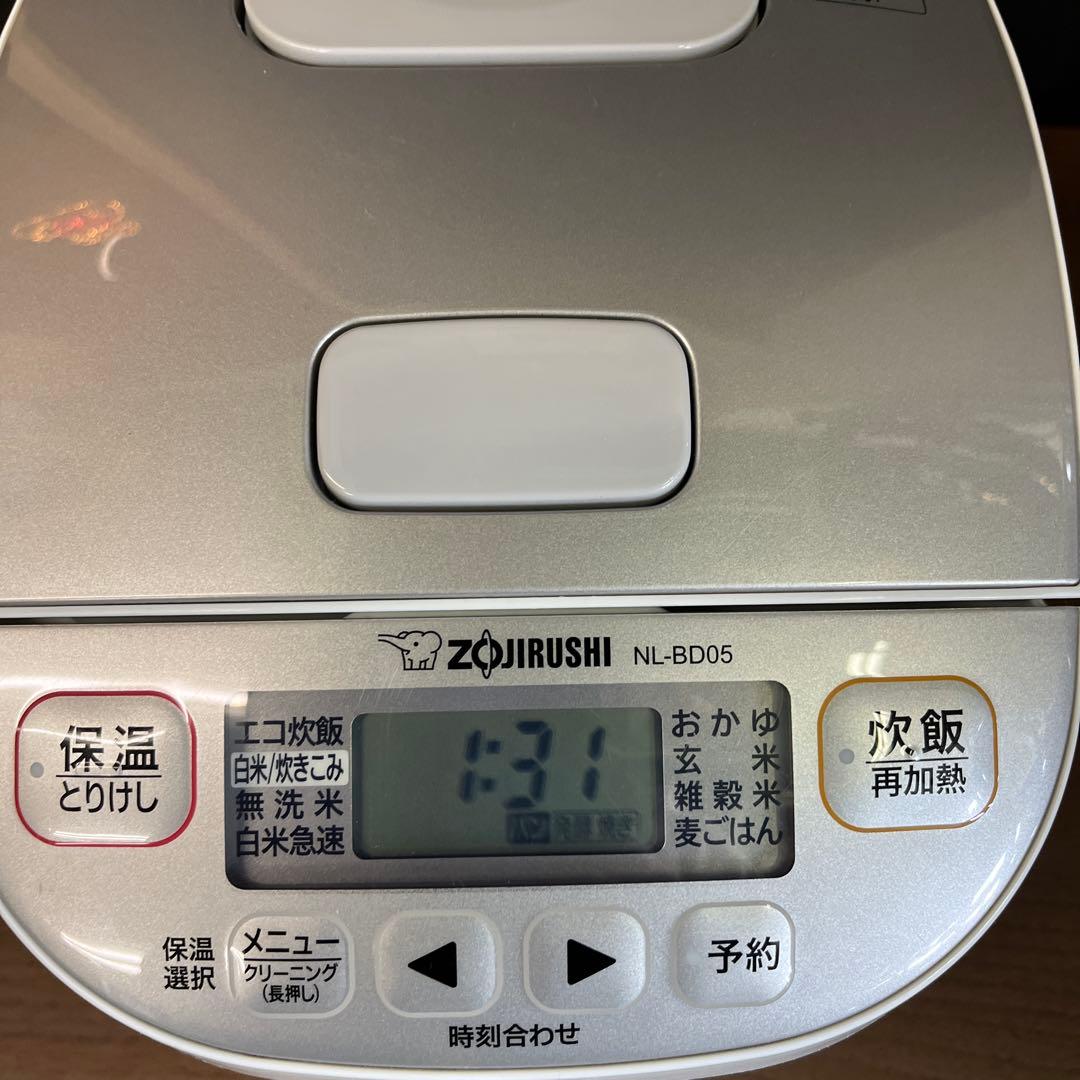 象印　21年　マイコン炊飯ジャー　3合　NL-BD05 整理番号A4