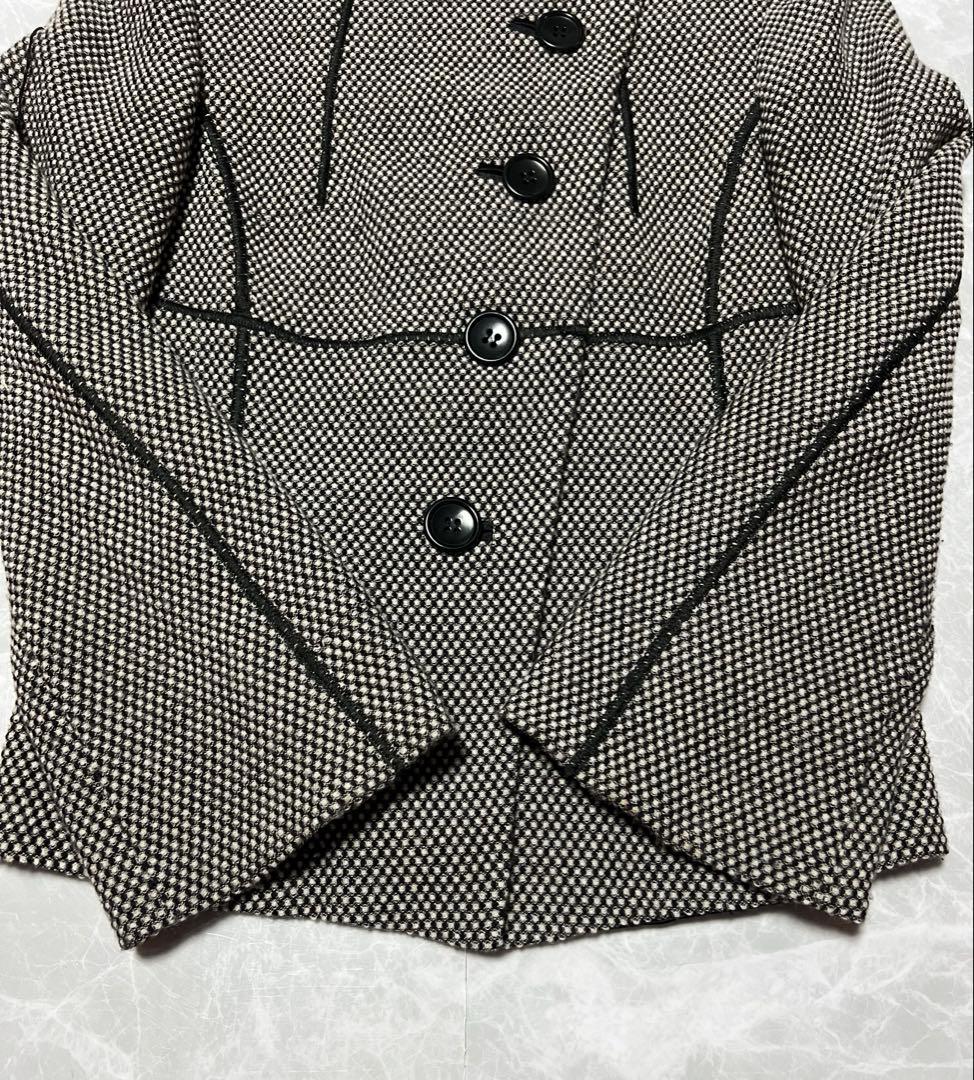 ARMANI COLLEZIONI ジャケット 38 ツイード風 イタリア製