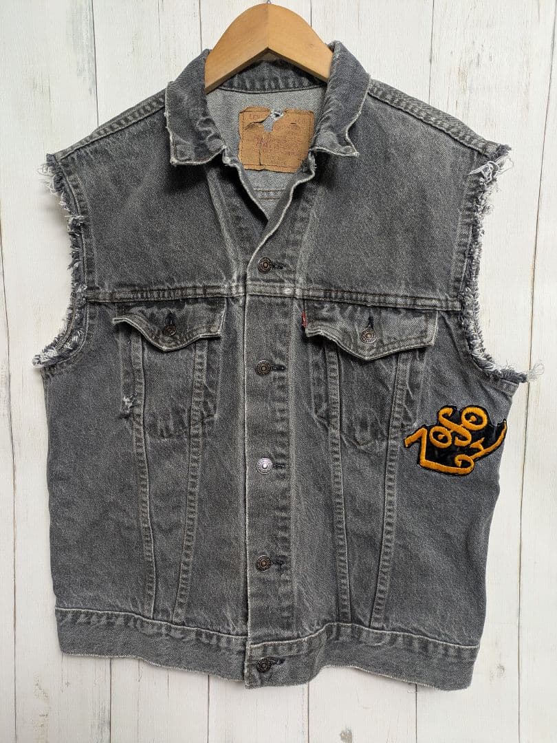 90s 先染め 75505 リーバイス デニムベスト 42 u13