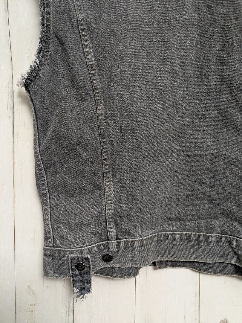 90s 先染め 75505 リーバイス デニムベスト 42 u13