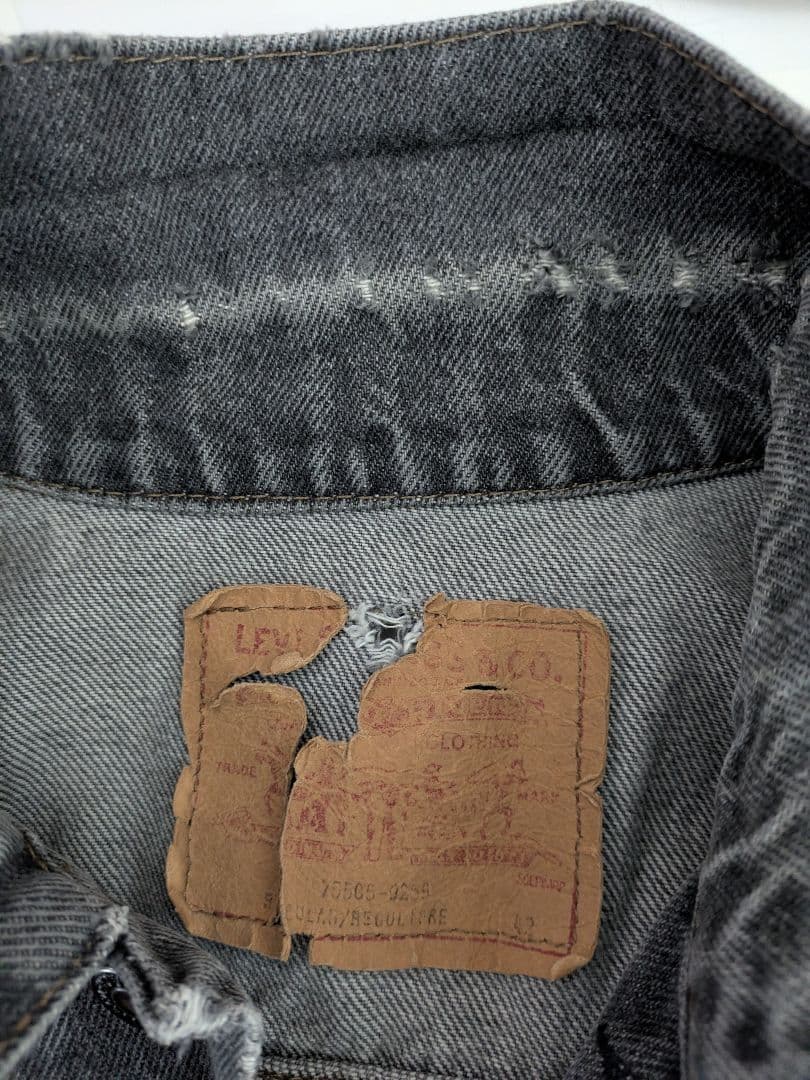 90s 先染め 75505 リーバイス デニムベスト 42 u13