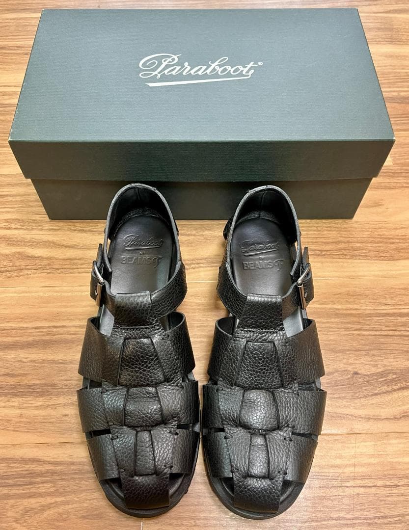 BEAMS別注 Paraboot/PACIFIC グレインレザー グルカサンダル