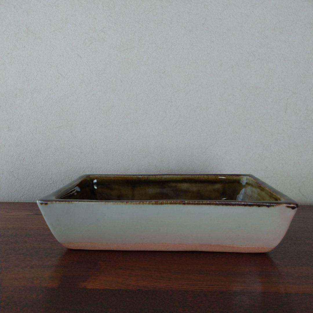 l_wap　河井創太　飴釉抜蝋文鉢　桐共箱　栞付