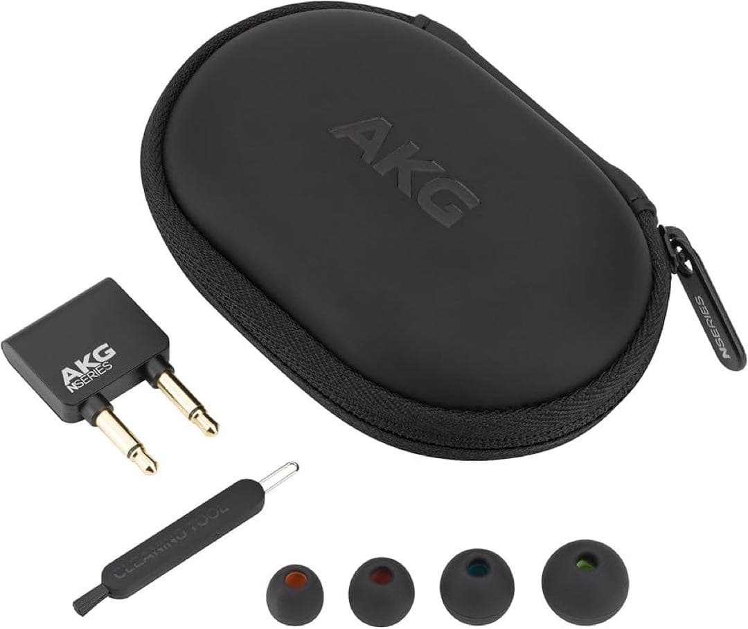 AKG N25 イヤホン カナル型/ハイレゾ対応 ブラック （新品.未開封)