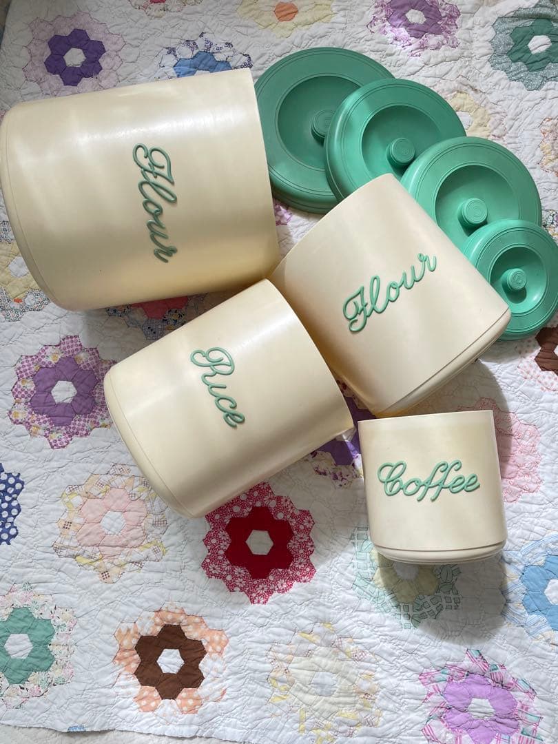 ヴィンテージNally Ware ナリーウェアキャニスター4点GREE·͜· ♡