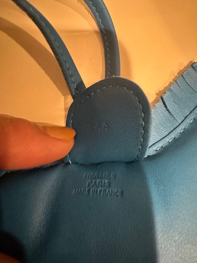 【エルメス】ロデオチャームMM ブルーザンジバル