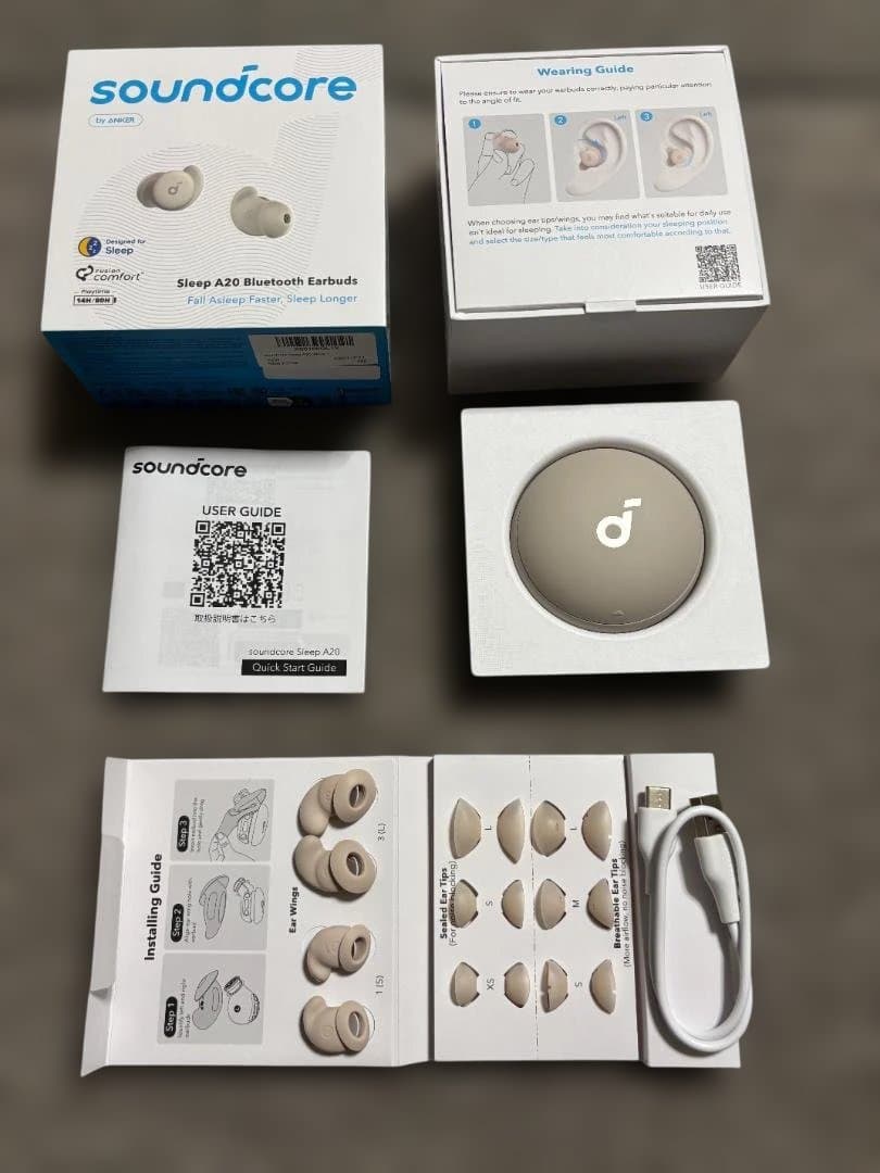 【こばりょう】soundcore Sleep A20 ワイヤレスイヤフォン