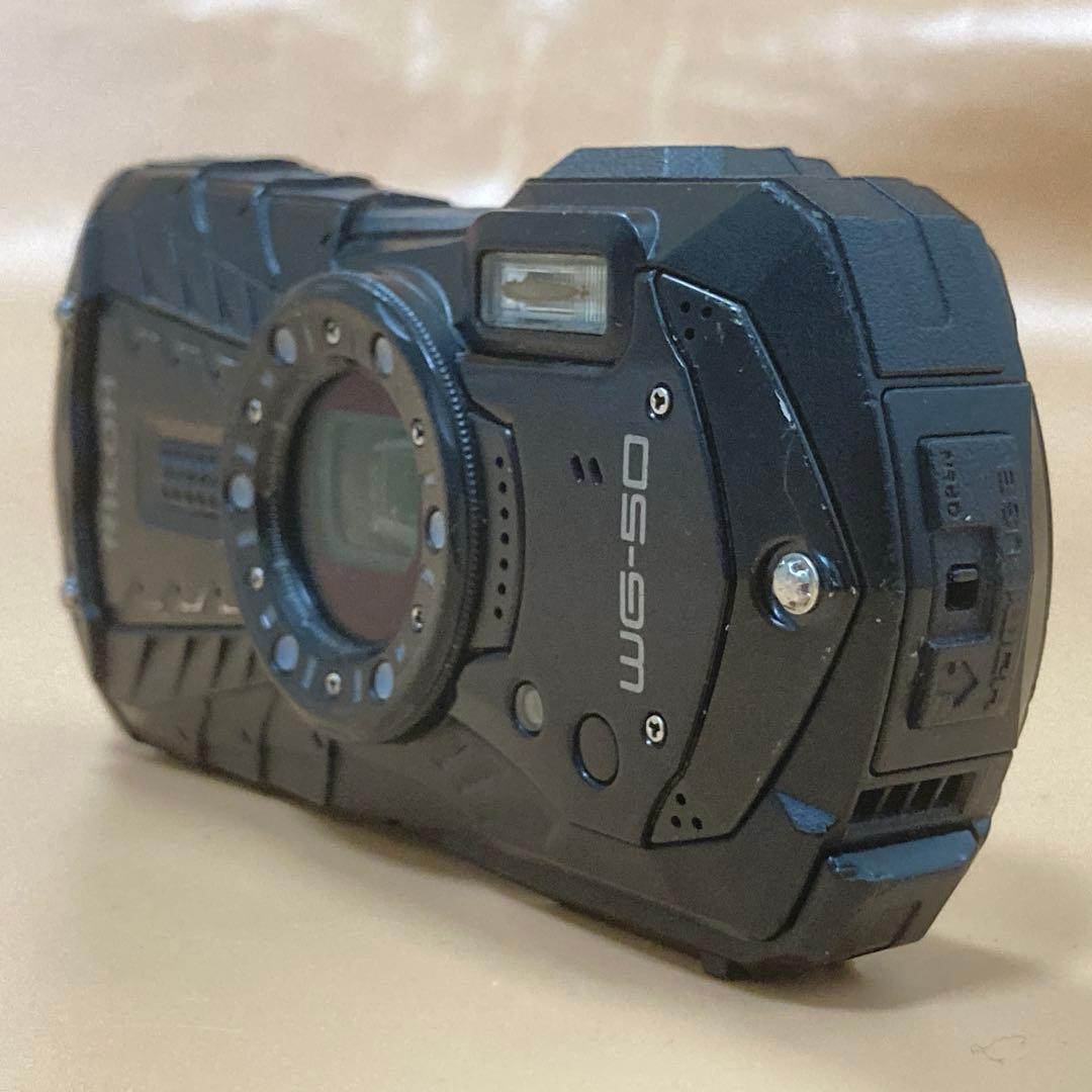 ◆SDカード付き◆RICOH WG-50 デジタルカメラ ブラック色