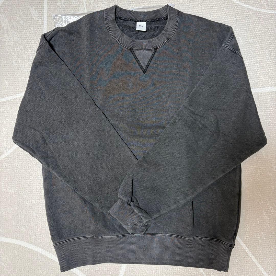 美品OVY Pigment Damage Crew Neck Sweat