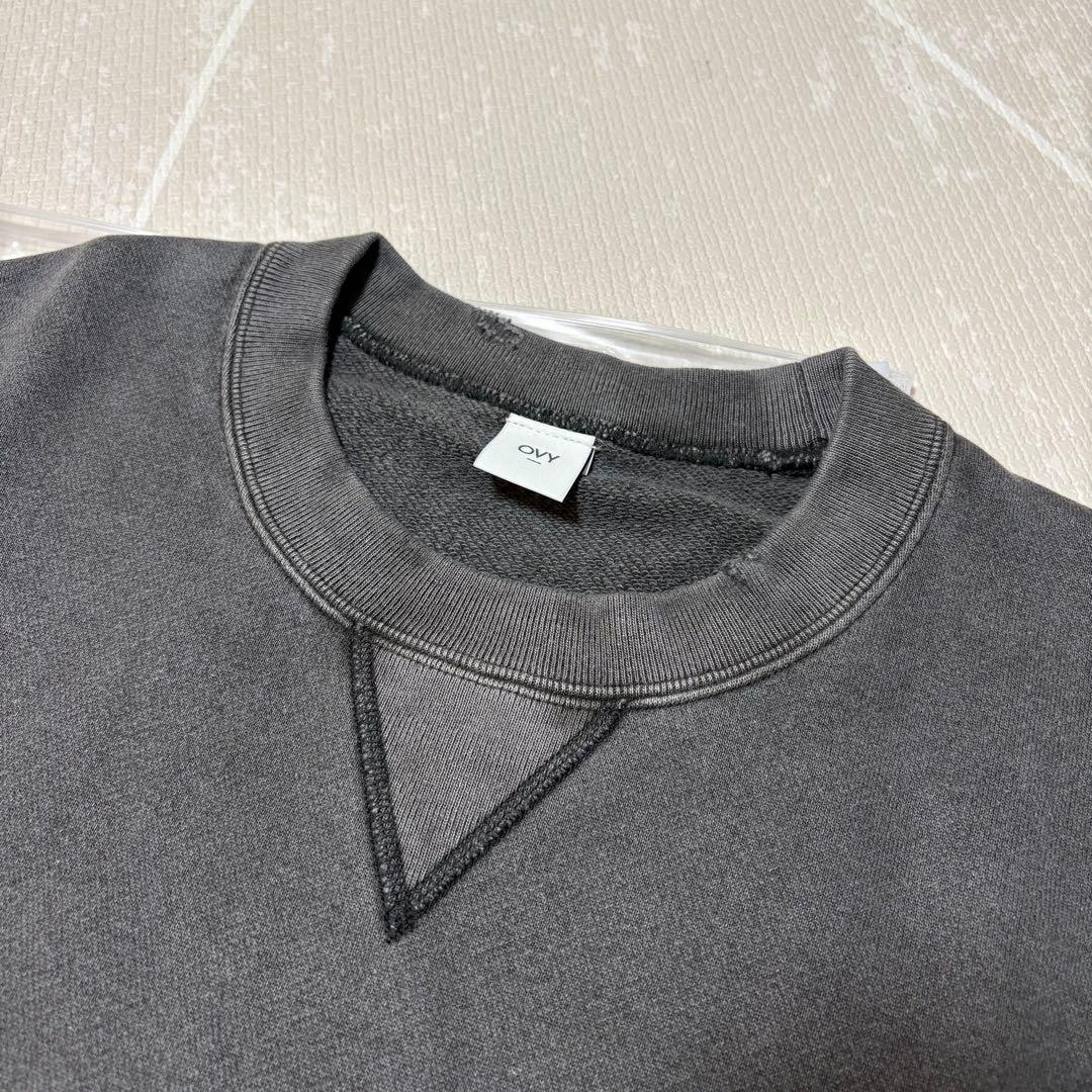 美品OVY Pigment Damage Crew Neck Sweat