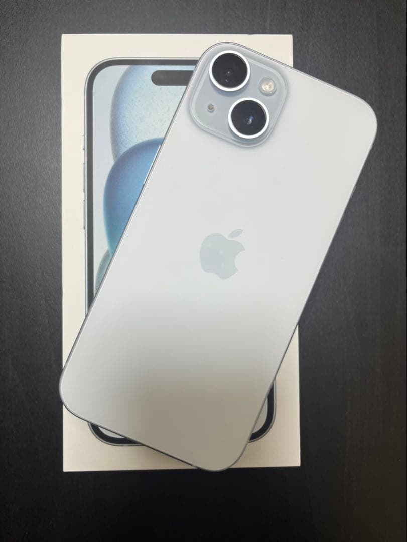 Apple iPhone 15 ブルー箱付き