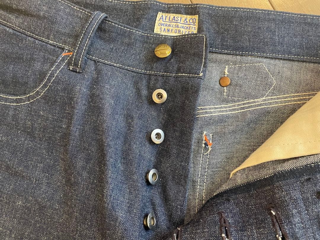 W30 At last&co 149 ペインターパンツデニム　カバーオール