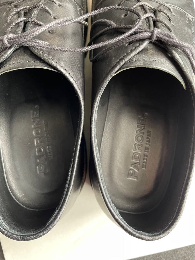 PADRONE レザーシューズ 黒 41 日本製