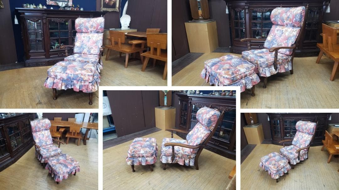 H27　飛騨産業 キツツキ シングル椅子 オットマン