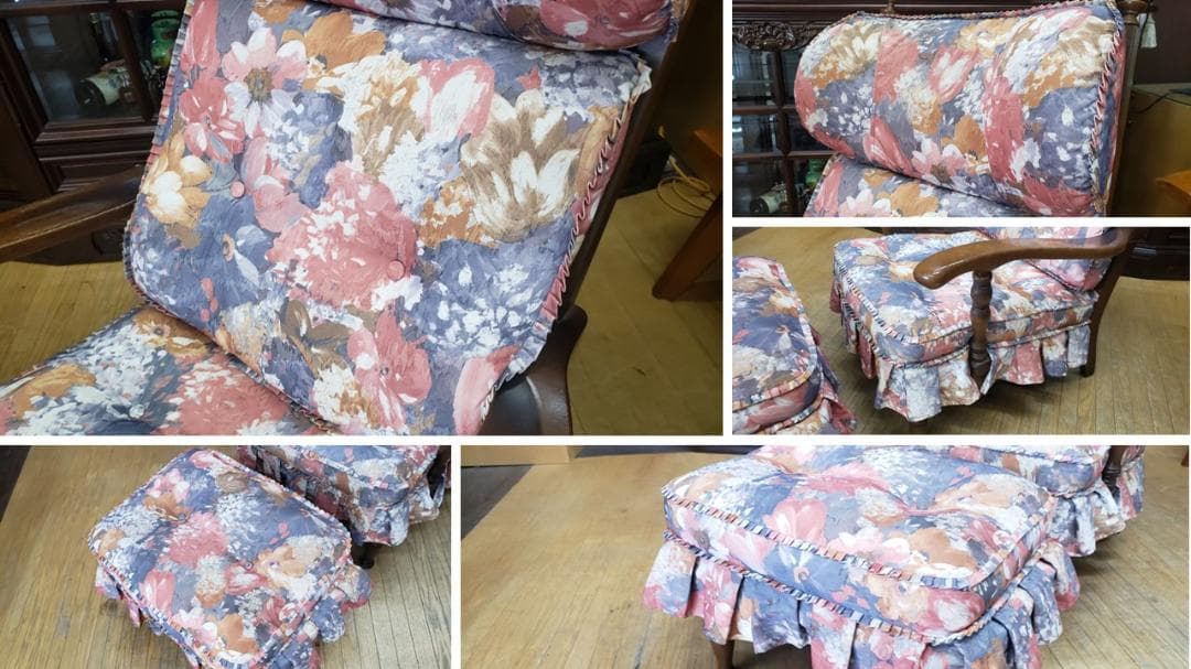 H27　飛騨産業 キツツキ シングル椅子 オットマン