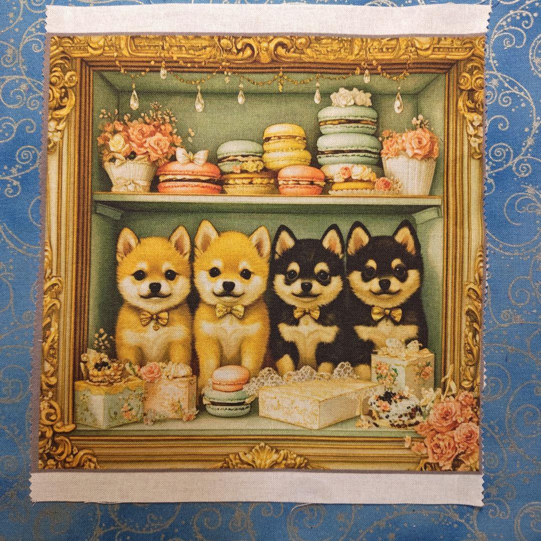 ご確認用　No1 モグモグ　ハンカチ5枚　パネル8枚　柴犬柄