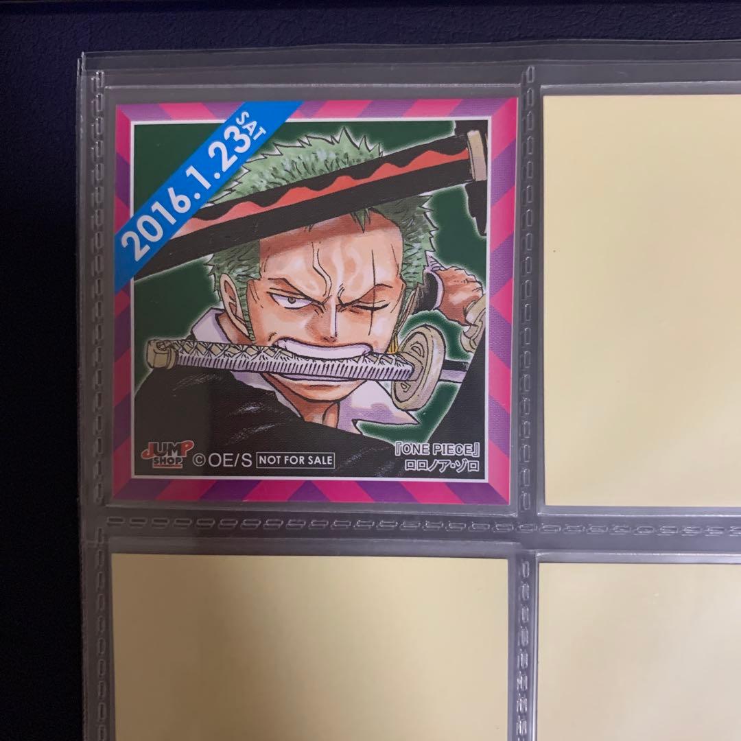 ジャンプ　ショップ　限定　366日　ステッカー　2016年1月23日　ゾロ　貴重