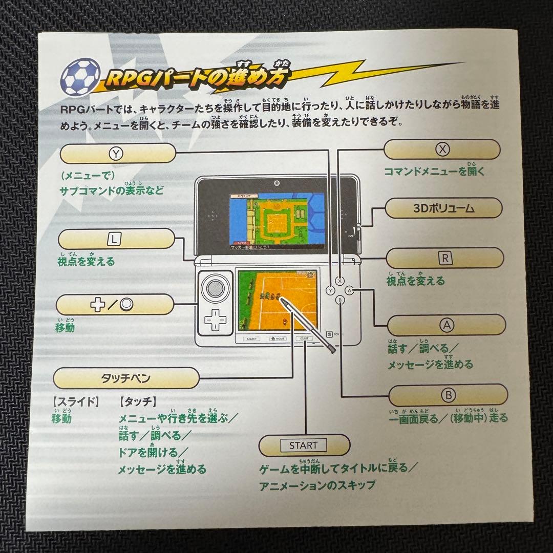 [動作確認済み]3DS イナズマイレブン1・2・3 円堂守伝説 レベルファイブ