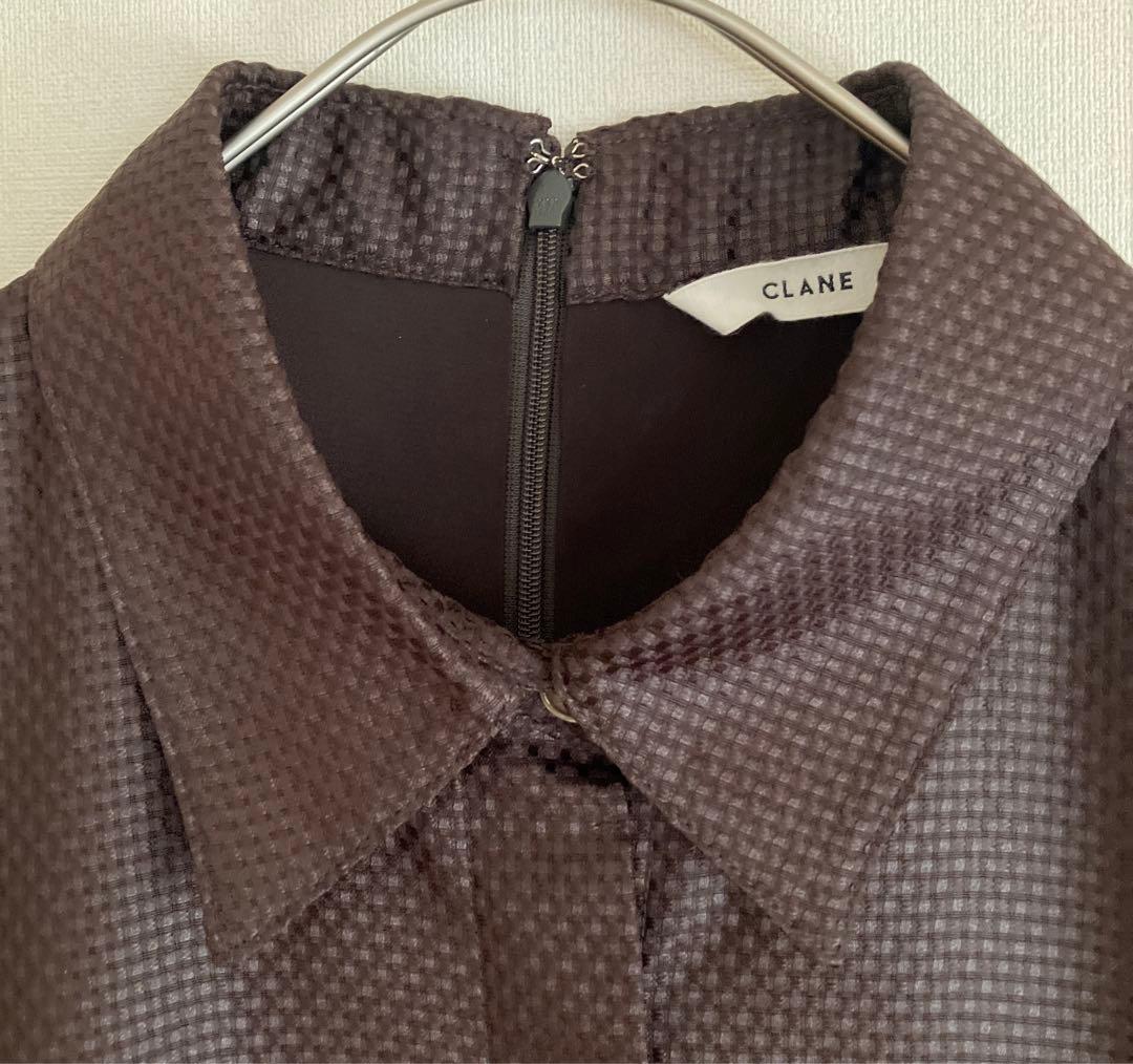 試着のみ●CLANEクラネ●CHINTZ LENO CLOTH ONEPIECE