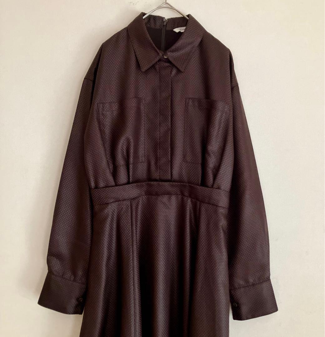 試着のみ●CLANEクラネ●CHINTZ LENO CLOTH ONEPIECE
