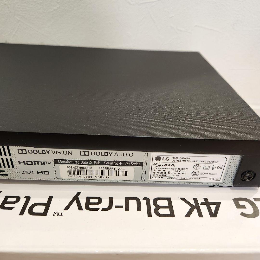 美品　完動品　LG Ultra HD ブルーレイディスクプレーヤー UBK90