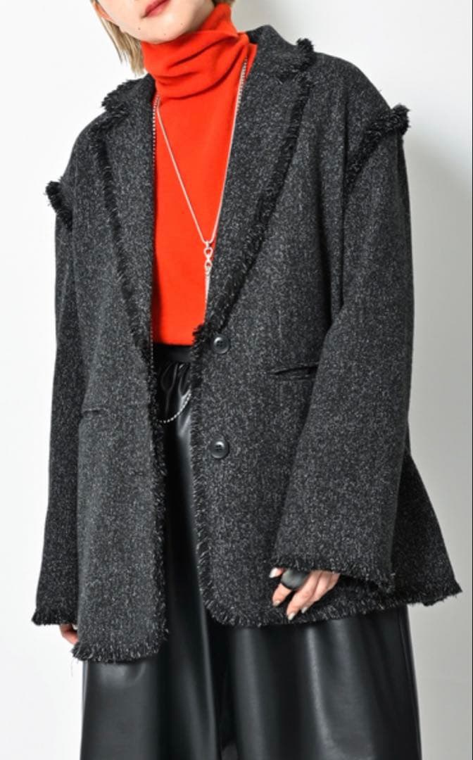 ジャケット・アウター CITYSHOP FRINGE TWEED JACKET / 36