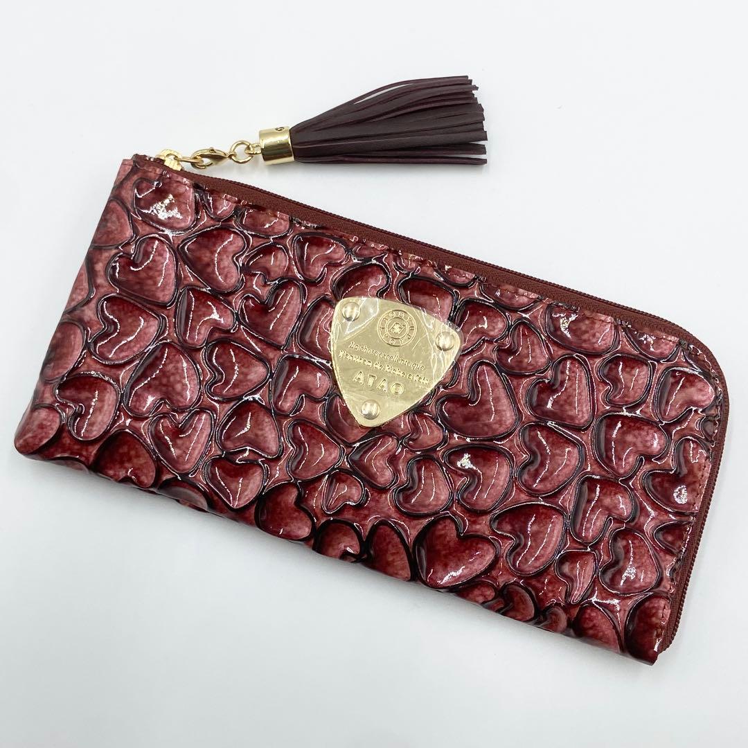 未使用保管品　ATAO アタオ　リモ　ハッピーヴィトロ　長財布　ハート　レザー