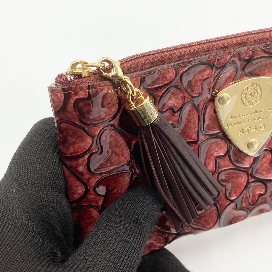 未使用保管品　ATAO アタオ　リモ　ハッピーヴィトロ　長財布　ハート　レザー