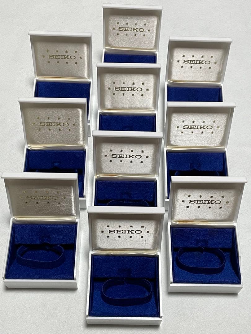 セイコー 化粧箱 ホワイトボックス ブルー外紙箱付×10点 未使用 1点欠有