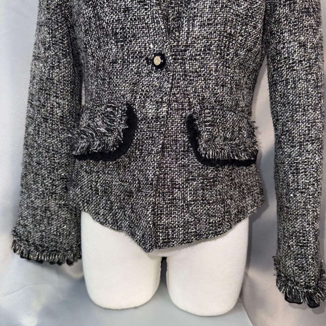 美品　シャネル　CHANEL　ツイード　ジャケット　05A 　サイズ　38 ラメ