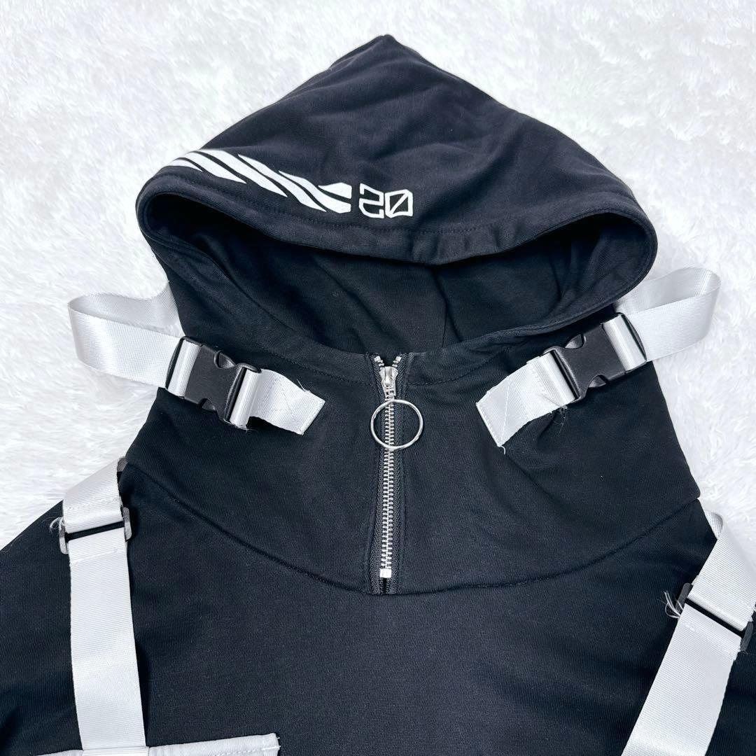 美品 REFLEM サイバー タクティカル袖メッシュセパレートパーカー ジャージ