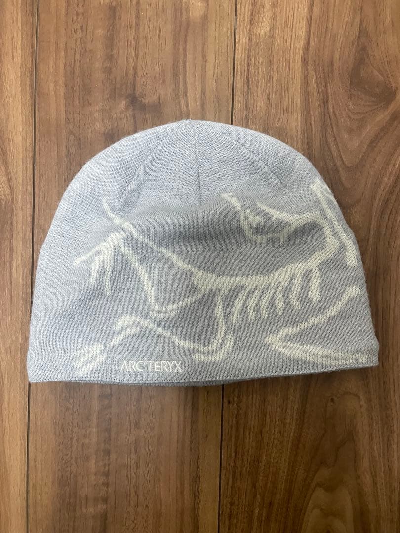 ARC'TERYX スケルトンデザイン ニット帽 グレー