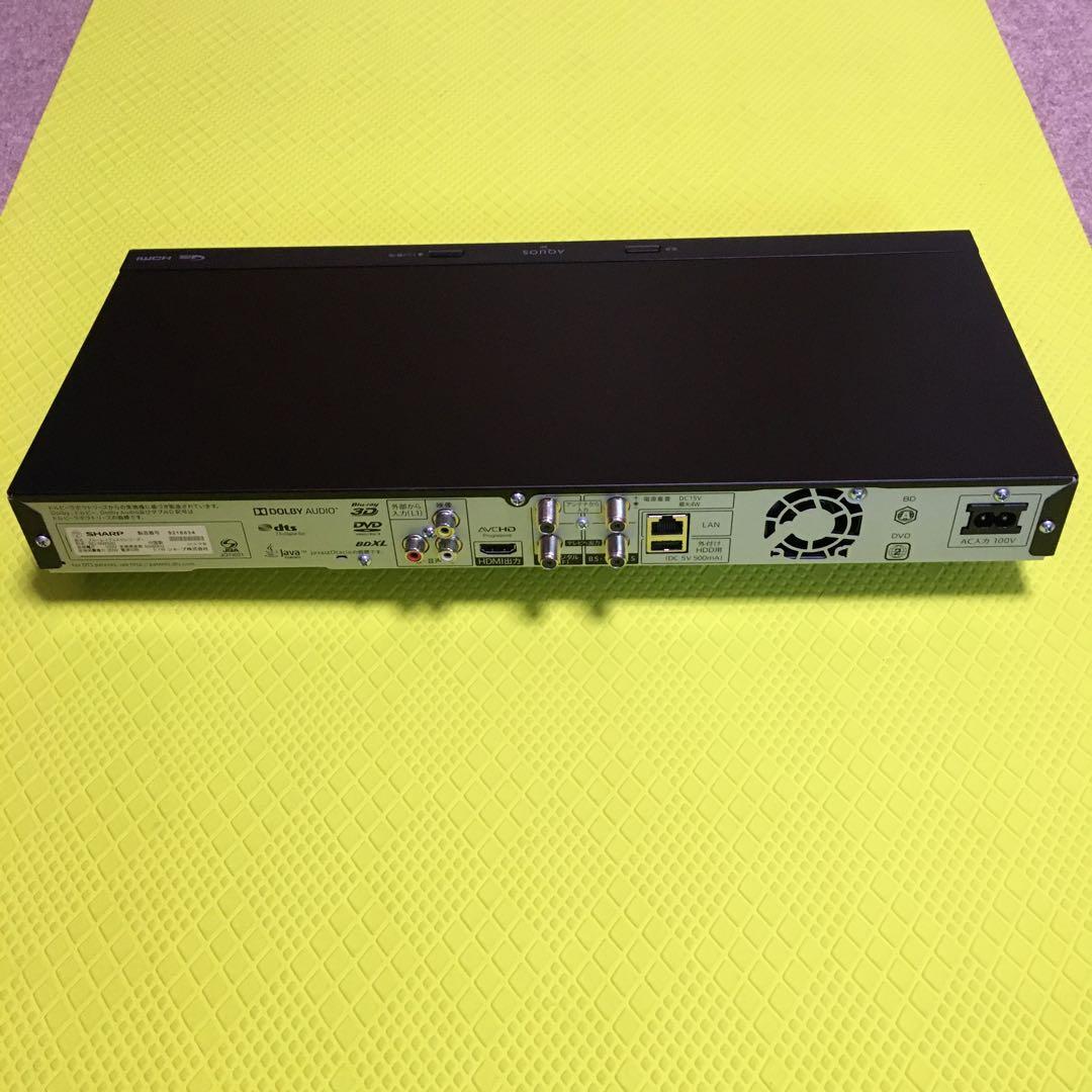 2番組同時録画◆シャープBD-NW520◆純正リモコン◆約500時間録画