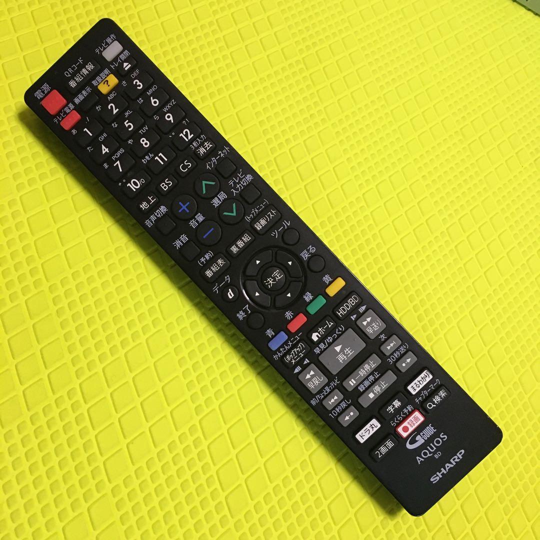 2番組同時録画◆シャープBD-NW520◆純正リモコン◆約500時間録画