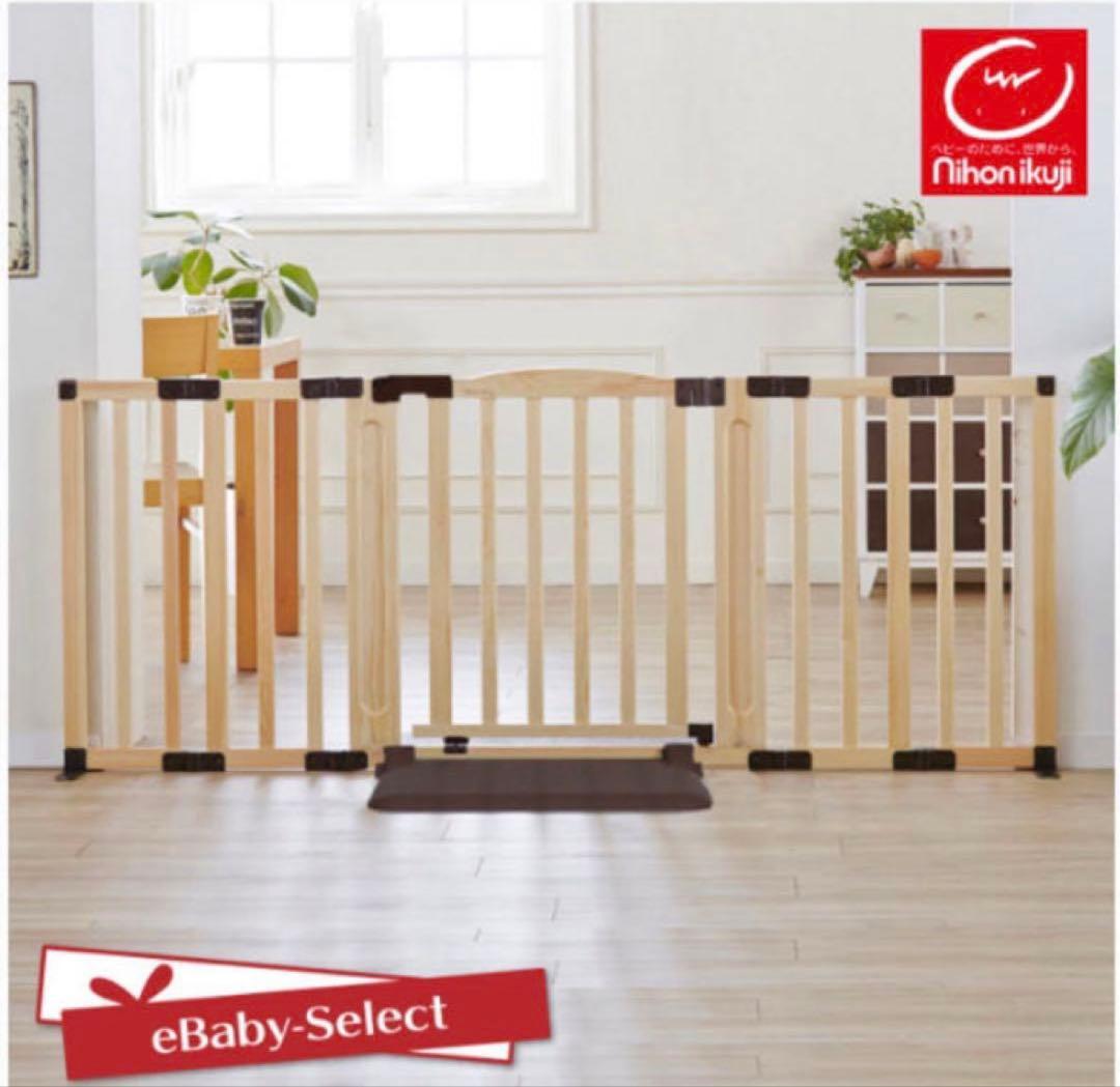 nihonikuji おくだけドアーズ Woody Lサイズ ベビーゲート
