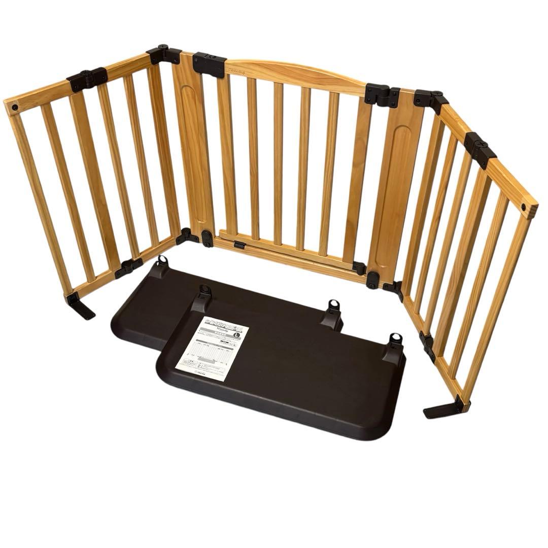 nihonikuji おくだけドアーズ Woody Lサイズ ベビーゲート