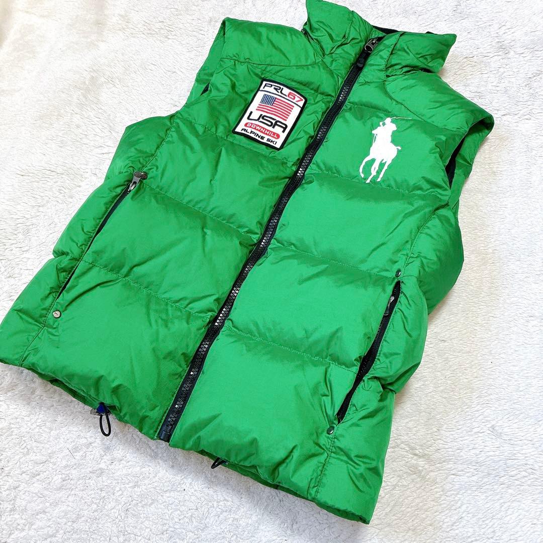 POLO RALPH LAUREN ポロラルフローレン　緑色　ダウンベスト